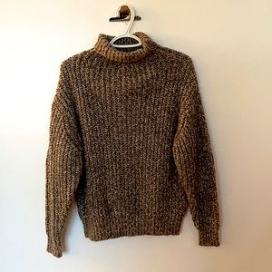 Chunky knit turtleneck sweater
